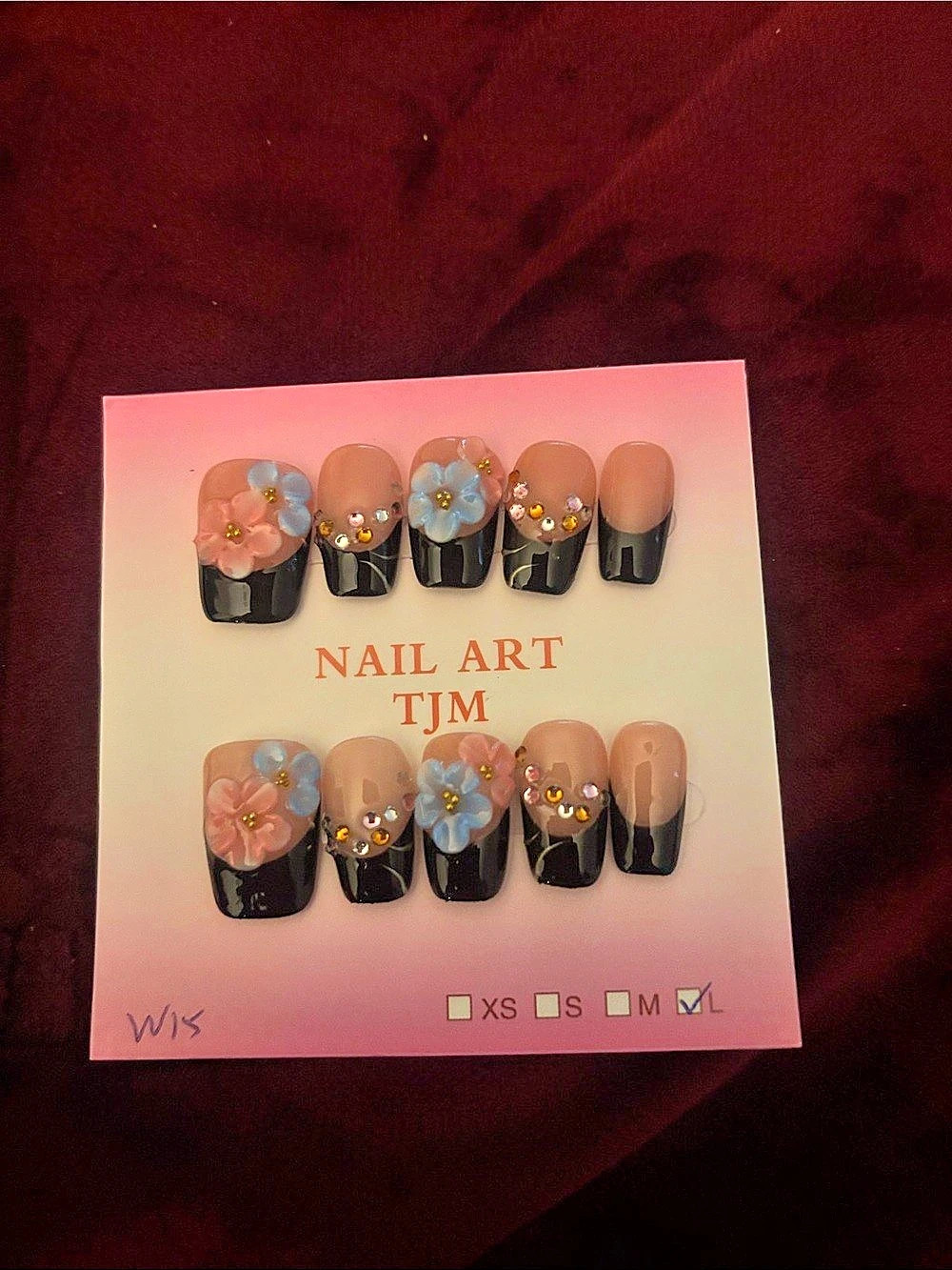 TJM Nail Art Nail Art TJM Floral Press-On Nails Medium